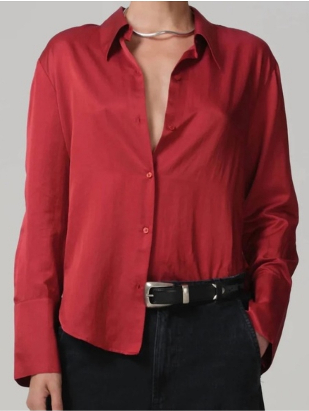 Citizens of Humanity Camilia Buttondown Shirt Color: apertivo